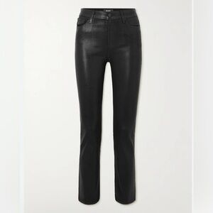 PAIGE Cindy Cropped  Size 32 Black Straight Leg High Rise Jeans Sleek Design